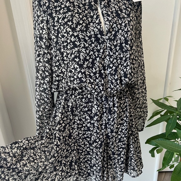Zara Chiffon Floral Dress | All-Seasons Sheer Elegance - Picture 4 of 5